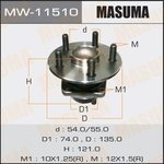 MW-11510, Ступичный узел MASUMA rear ALLION/ AZT240