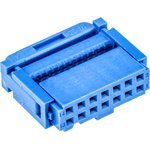 2-1658527-2, 14-Way IDC Connector Socket for Cable Mount, 2-Row