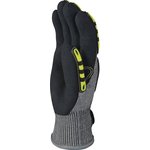 VV913JA08, EOS Grey Nitrile Cut Resistant Gloves, Size 8, Nitrile Coating