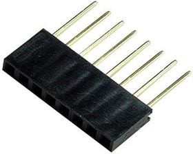 8Fx1L-254mm, Headers & Wire Housings 2.54mm (0.1") 8-pin wire wrap fem header