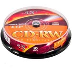 VSCDRWCB1001, Диск CD-RW VS 700 Mb, 12x, Cake Box (10), (10/200)