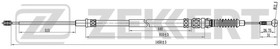 Трос ручного тормоза ZEKKERT BZ1275 лев/прав Audi A3 II 03-, Skoda Octavia (1Z3,1Z5,933) 04-, Yeti (
