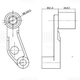 Фото 1/4 CM6191, CM 6191_ролик ГРМ! опорн.\ Skoda Octavia 1.4i 96