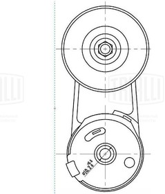 Фото 1/6 CM0506, Ролик привод. ремня с натяж. мех. Chevrolet Captiva (11-) 2.5i (CM 0506)