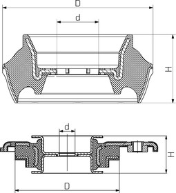 Фото 1/3 Опора стойки амортизатора Ford Galaxy/Mondeo IV/S-MAX / Volvo 803430