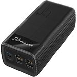 A21L/черный, Внешний аккумулятор портативный, Power Bank (40000mAh), 3*USB-A 5В/2.1A