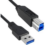 3023015-02M, USB Cables / IEEE 1394 Cables USB 3.0 A-B BLK 30/30/24 2M