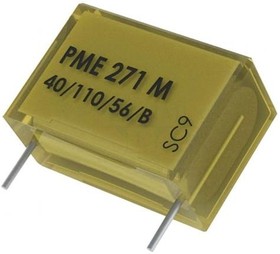 Фото 1/7 PME271M610MR30, Конденсатор Безопасности, Metallized Paper, Radial Box - 2 Pin, 0.1 мкФ, ± 20%, X2