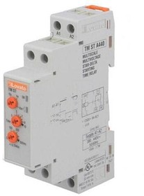 Фото 1/3 TMSTA440, DIN Rail Mount Timer Relay, 380 → 440V, 2-Contact, 0.1 s → 10min, 1-Function, DPST