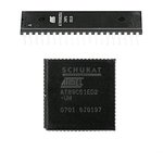 AT89C51ED2-SLSUM, Микроконтроллер 8-Бит, 8051, 60МГц, 64КБ Flash [PLCC-44]