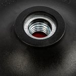 76235, Насадка для дрели и УШМ с липучкой, 125 мм, с адаптером c М14 на d8