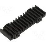 A-M2HS02-BK, Heatsink: extruded; black; L: 71.5mm; W: 22mm; H: 8mm; aluminium