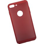 Защитная крышка "LP" для iPhone 8 Plus "Сетка" Soft Touch (красная) европакет