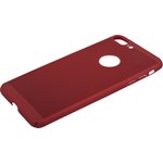 Защитная крышка "LP" для iPhone 8 Plus "Сетка" Soft Touch (красная) европакет