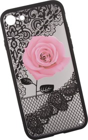 Фото 1/4 Защитная крышка "LP" для iPhone 8/7 Роза розовая (европакет)