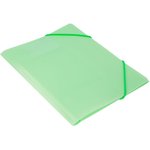 Папка на резинке Бюрократ Gems GEMPR05GRN A4 пластик кор.30мм 0.5мм зеленый турмалин карман для визитки
