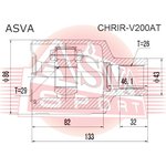 CHRIR-V200AT, ШРУС внутренний правый 29x43x26