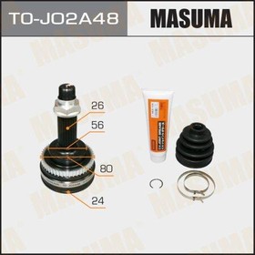 TO-J02A48, ШРУС Toyota Celica 99-05, Corolla Verso 02-04, Rav4 00-05 наружный 24 x 56 x 26 x 48 MASUMA