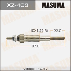 XZ-403, Свеча накала MASUMA Mazda Bongo 86-, Titan 87- (R2, RF, XA)