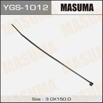 YGS-1012, Хомут пластиковый 3,0 x 150 черный MASUMA