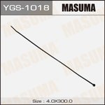 YGS-1018, Хомут пластиковый 4,0 x 300 черный MASUMA