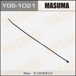 YGS-1021, Хомут пластиковый 5,0 x 300 черный MASUMA