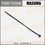 YGS-1026, Хомут пластиковый 8,0 x 200 черный MASUMA