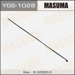 YGS-1028, Хомут пластиковый 8,0 x 500 черный MASUMA