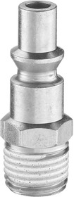 Фото 1/3 ARP 066151P2, Treated Steel Male Plug for Pneumatic Quick Connect Coupling, G 1/4 Male Threaded
