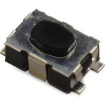 KMR442NG LFS, IP40 Black Button Tactile Switch, SPST 50 mA 2.11mm Surface Mount