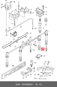 Фото 1/2 101905601, Свеча зажигания VAG
