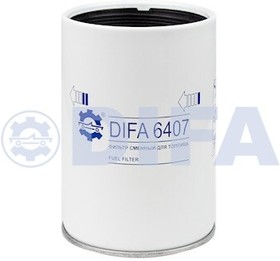 DIFA6407, Фильтр топливный: Грузовой транспорт и автобусы DAF, SCANIA, VOLVO, MAN и др. Тракторы и комбайны CL