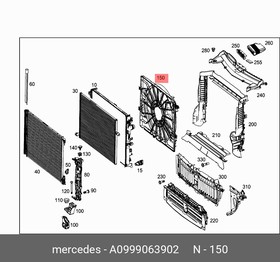 A0999063902, Вентилятор радиатора охлаждения