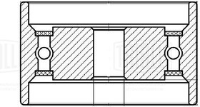 Фото 1/4 CM 5311, Ролик ГРМ Hyundai Santa Fe 00- 2.7 натяжной Trialli