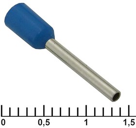 DN00712 blue (1.2x12mm), Наконечник втулочный изолированный DN00712, 1.2x12 мм, 0.75 мм?, синий