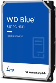 Фото 1/6 Жесткий диск Western Digital 4TB WD40EZAX 5400 RPM blue, SATA III, 6Gb/s, CMR