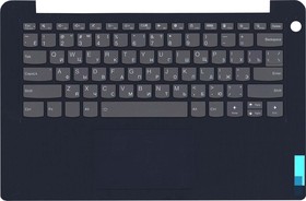 Фото 1/2 Клавиатура (топ-панель) для ноутбука Lenovo IdeaPad 3-14ITL6 черная с черным топкейсом