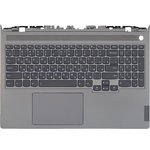 Клавиатура (топ-панель) для ноутбука Lenovo ThinkBook 16p G2 ACH серая с серым ...