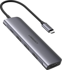 Фото 1/5 USB концентратор 5 в 1 хаб, 3 х USB 3.0, HDMI, PD 50209