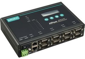 Фото 1/2 NPORT 5610-8-DT, Serial Device Server, 100 Mbps, Serial Ports - 8, RS232
