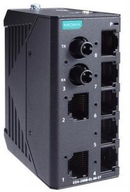 EDS-2008-EL-M-ST, Ethernet Switch, RJ45 Ports 7, 100Mbps, Unmanaged