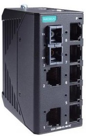 EDS-2008-EL-M-SC-T, Ethernet Switch, RJ45 Ports 7, 100Mbps, Unmanaged
