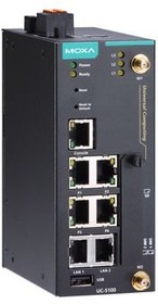 UC-5101-T-LX, RISC Linux Embedded DIN-Rail Computer 1GHz, RAM 512MB, 8GB SD / eMMC