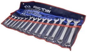 Фото 1/2 1214MR, KING TONY Набор комбинированных ключей, 10-32 мм, 14 предметов