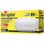 Светильник Navigator 94 822 NBL-PO1-8-4K-WH-IP65-LED (R) (аналог НПБ 1401)