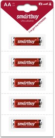 Батарейка алкалиновая Smartbuy LR6/5B strip (60/600) (SBBA-2A05B)