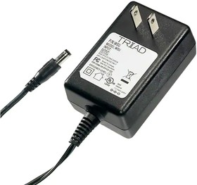 WSU240-1500, Wall Mount AC Adapters 100-240V Wall Plug-In Pwr Supply 24.0VDC@1500mA cUL/CE, Center POS, PLUG = 2.1mm(ID) x 5.5mm(OD) x 11mm(