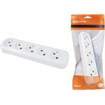 SQ1806-0034, Колодка розеточная 5 гнезд 2П б/з 10А 250В белая TDM Electric