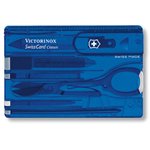 Швейцарская карта Victorinox SwissCard Classic (0.7122.T2) синий полупрозрачный ...