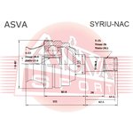 SYRIU-NAC, ШРУС внутренний задний 22x35x25